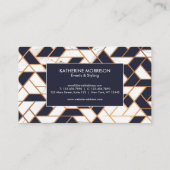 Geometrische Abstracte mozaïek Visitekaartje (Achterkant)