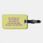 Geometrische Abstracte mozaïekkleuren Bagagelabel (Achterkant horizontaal)