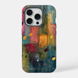 Geometrische Abstracte Muziek Thema Kunst iPhone 15 Pro Case
