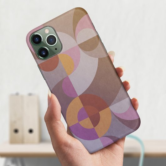 Geometrische abstracte omcirkels met oprolbare kle Case-Mate iPhone case