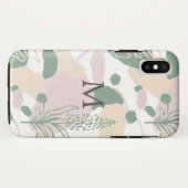 Geometrische Abstracte Pastelkleurige Botanische M Case-Mate iPhone Case (Achterkant (horizontaal))