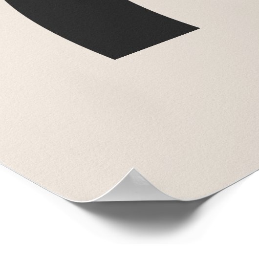 Geometrische Abstracte persoon Modern Minimalist Poster (Hoek)