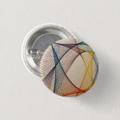 Geometrische abstracte pinback knoop ronde button 3,2 cm (Voorkant /achterkant)