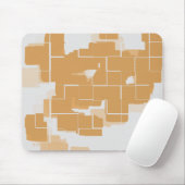Geometrische Abstracte pompoen Muismat (Met muis)