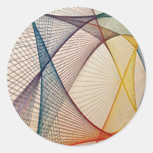 geometrische Abstracte ronde Sticker