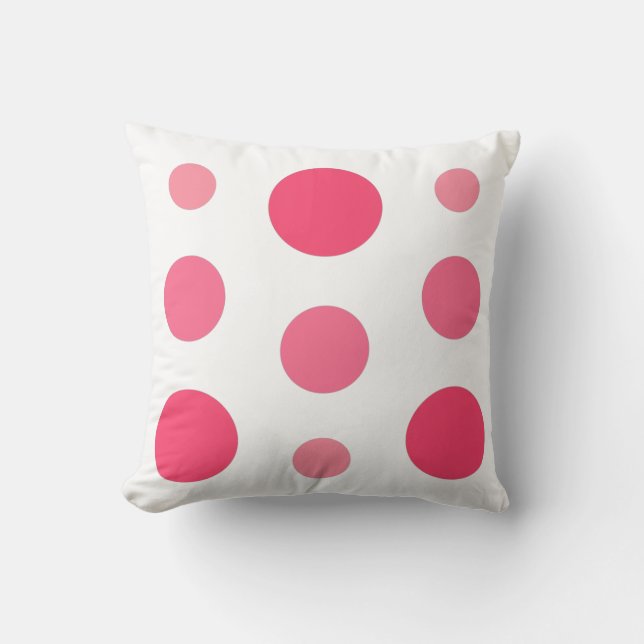 Geometrische abstracte roze, warme roze, Fuchsia! Kussen (Voorkant)