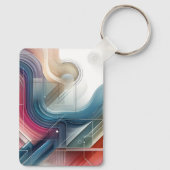 Geometrische Abstracte Sleutelhanger (Achterkant)