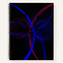 Geometrische abstracte spiraalnotitieboek notitieboek
