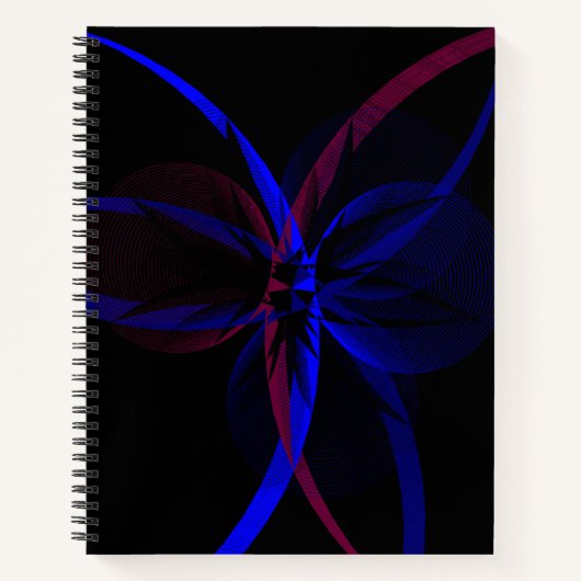 Geometrische abstracte spiraalnotitieboek notitieboek (Voorkant)