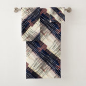 Geometrische abstracte strippen bad handdoek (Insitu)