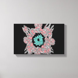 Geometrische Abstracte Stroom Canvas Afdruk