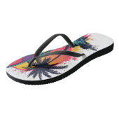 Geometrische Abstracte Surf Kunst Slippers - Kleur Teenslippers (Schuin)