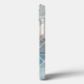 Geometrische Abstracte telefoonhoes – Blue & Neutr Case-Mate iPhone Case (Achterkant / Links)