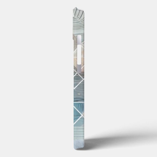 Geometrische Abstracte telefoonhoes – Blue & Neutr Case-Mate iPhone Case (Achterkant / Links)