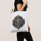 Geometrische Abstracte Tote Bag (Dichtbij)