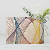 Geometrische Abstracte Uitnodigingskaart Kaart (Staand voorkant)