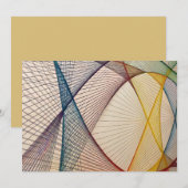 Geometrische Abstracte Uitnodigingskaart Kaart (Voorkant / Achterkant)