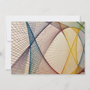 Geometrische Abstracte Uitnodigingskaart Kaart