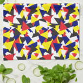 Geometrische Abstracte vlag Theedoek (Gevouwen)