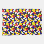 Geometrische Abstracte vlag Theedoek (Horizontaal)