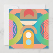 Geometrische Abstracte Vormen - Midden Eeuw Kaart (Voorkant)