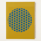 Geometrische Abstracte Waves Custom Name Planner (Achterkant)