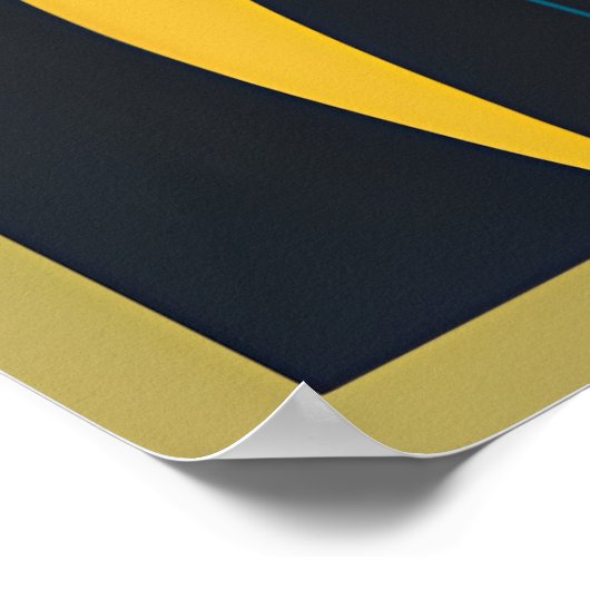 Geometrische abstractie: gedurfde vormen, levendig poster (Hoek)