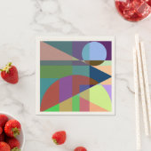 Geometrische abstractie servet (Insitu)