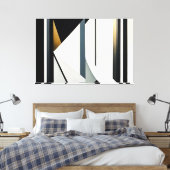 geometrische abstracties canvas afdruk (Insitu (Slaapkamer))