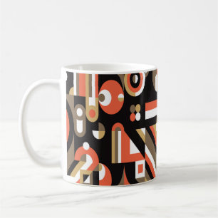Geometrische achtergrond Abstract kunstwerk gedeel Koffiemok