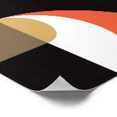 Geometrische achtergrond Abstract kunstwerk gedeel Poster (Hoek)