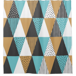 Geometrische achtergrond. Abstracte  illustratie Douchegordijn