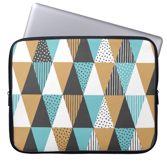 Geometrische achtergrond. Abstracte  illustratie Laptop Sleeve (Voorkant)