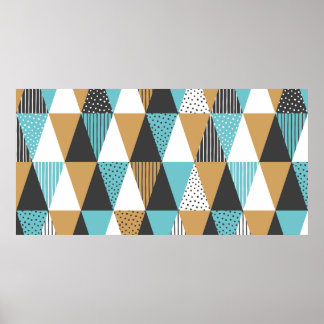Geometrische achtergrond. Abstracte  illustratie Poster