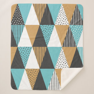 Geometrische achtergrond. Abstracte  illustratie Sherpa Deken