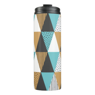 Geometrische achtergrond. Abstracte illustratie Thermosbeker