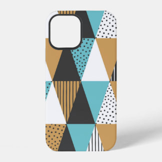 Geometrische achtergrond. Abstracte vintage illust iPhone 12 Hoesje