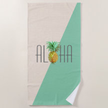 Geometrische achtergrond Aloha Pineapple