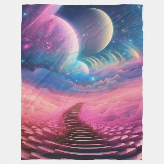 "Geometrische achtergrond" Fleece Deken (Voorkant)