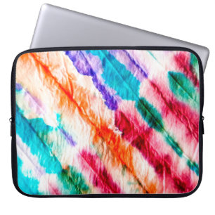 Geometrische achtergrond.  ontwerp. Shibori Text Laptop Sleeve