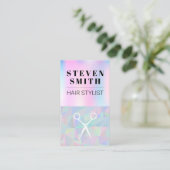 Geometrische achtergrond van pasta afsprakenkaartje (Staand voorkant)