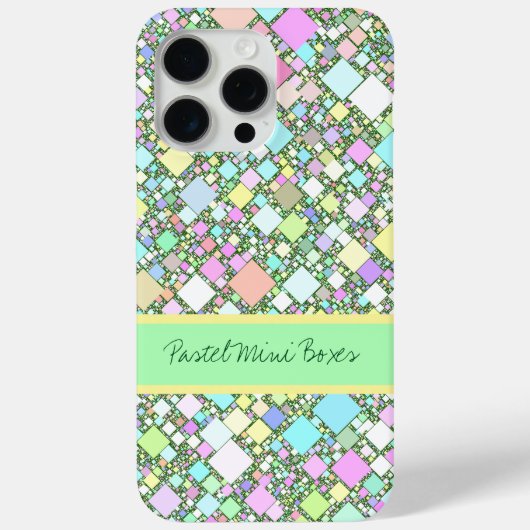 Geometrische achtergrond van pastel Aangepast Case-Mate iPhone Case (Achterkant)