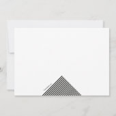 Geometrische achtergronduitnodiging kaart (Achterkant)