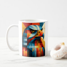 Geometrische Adelaar Abstracte Pop Art Retro Koffi Koffiemok