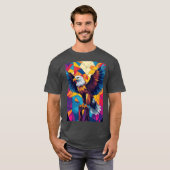 Geometrische Adelaar Eagly grappig T-shirt (Voorkant volledig)