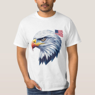 Geometrische Adelaar VS Ontwerp – Modern Patriotis T-shirt