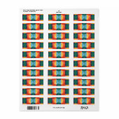 Geometrische adreslabels etiket (Full Sheet)