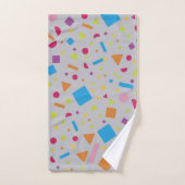 Geometrische afbeelding 2 bad handdoek (Handdoek)