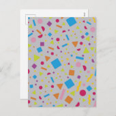 Geometrische afbeelding 2 feestdagenkaart (Voorkant / Achterkant)