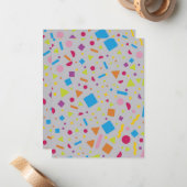 Geometrische afbeelding 2 notitiekaartje (Voorkant / Achterkant in situ)